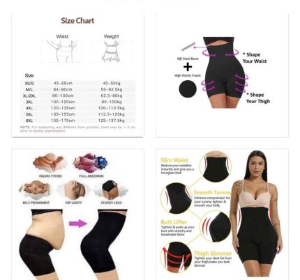 QUALITY INSTANT HIGH WAIST/TUMMY GIRDLE TIGHT  - (INSTANT GLASS HOUR SHAPER 💯%)