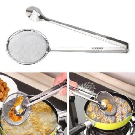 MESHED STAINLESS STEEL SEIVE/TONG