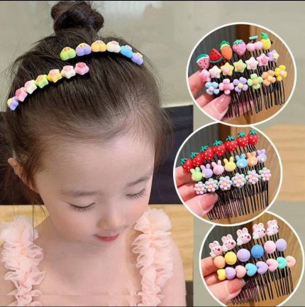 GIRLS CHARACTERS NON-SLIP HAIR FINISHING HAIR INVERTED COMB/CLIP 

AVAILABLE IN 8 DESIGNS(TO BE PICKED RANDOMLY)