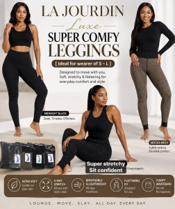 LA JOURDIN LUXE SUPER  COMFY LEGGINGS (L05)

[Ideal for wearer of S — L]